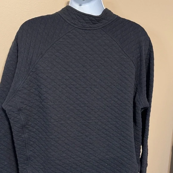 Eddie Bauer Black Quilted Sweatshirt - Picture 7 of 11
